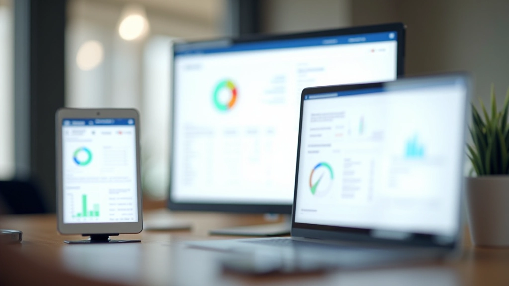 Drei verschiedene Bildschirmgrößen nebeneinander, jeweils mit angepasstem Widget-Raster: Smartphone 4-spaltig, Tablet 8-spaltig, Desktop 12-spaltig